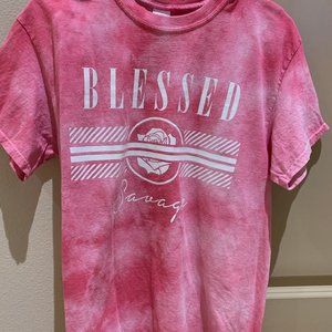 Pink Tee-Shirt with white writing